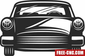 Retro car cliparts - Download free dxf for cnc plasma cutting