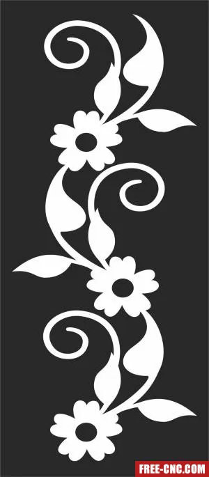 Pattern wall screen - Free dxf for laser cutting and plasma