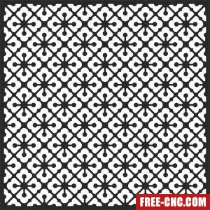 Decorative pattern square wall panel - Download free dxf for cnc plasma cutting