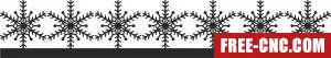 Christmas snowflakes cliparts - Download free dxf for cnc plasma cutting