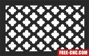 Door pattern wall decorative - Free dxf download