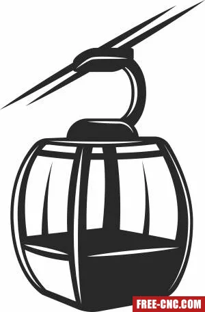 Ski lift clipart - Free dxf download