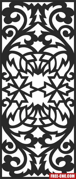 Screen decorative screen pattern wall screen - Download free dxf for cnc plasma cutting