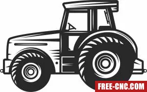 Farm tractor clipart - Free dxf files ready to cut