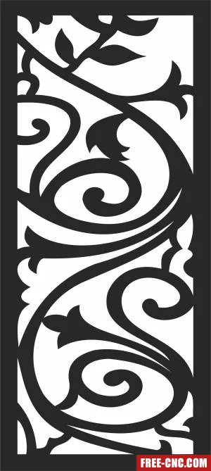 Door decorative decorative door - Download free dxf for cnc plasma cutting