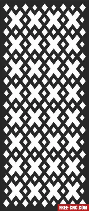 Wall screen door screen - Free dxf for laser cutting and plasma