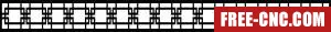 Screen wall decorative decorative pattern door - Free dxf for laser cutting and plasma