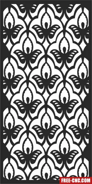 Decorative wall pattern door decorative - Download free dxf for cnc plasma cutting
