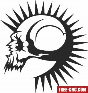 Scary skull arts - Free dxf files ready to cut