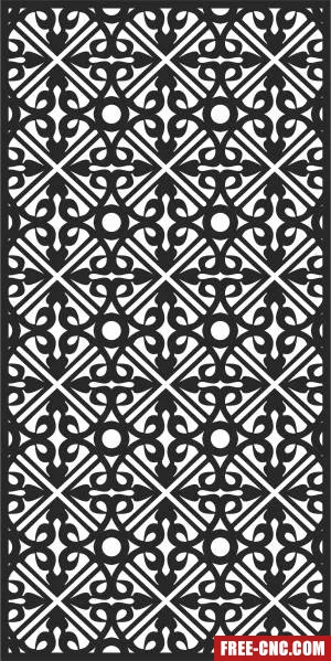 Wall decorative wall door decorative door - Free dxf for laser cutting and plasma