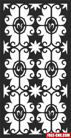 Decorative panels for doors wall screen pattern - free dxf download Decorative panels for doors wall screen pattern - free dxf download