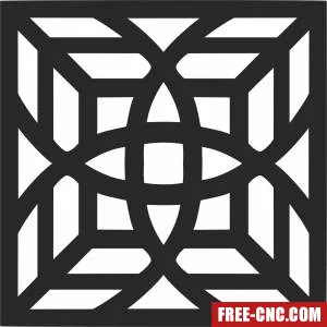 Screen wall pattern decorative - Free dxf for laser cutting and plasma