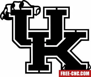 Kentucky wildcats clipart logo - Free dxf download