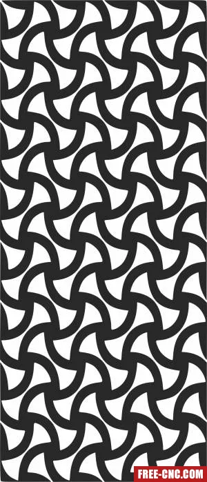 Screen door decorative screen - Free dxf files ready to cut