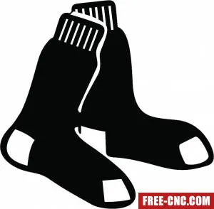 Boston red sox logo - free dxf download