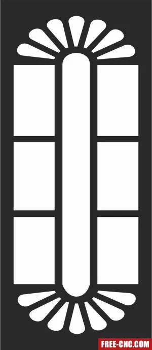 Screen door wall door - Free dxf for laser cutting and plasma