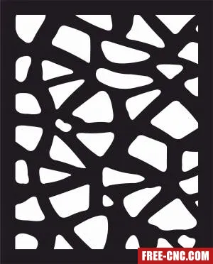 Decorative wall screen door partition panel pattern - Free dxf for laser cutting and plasma