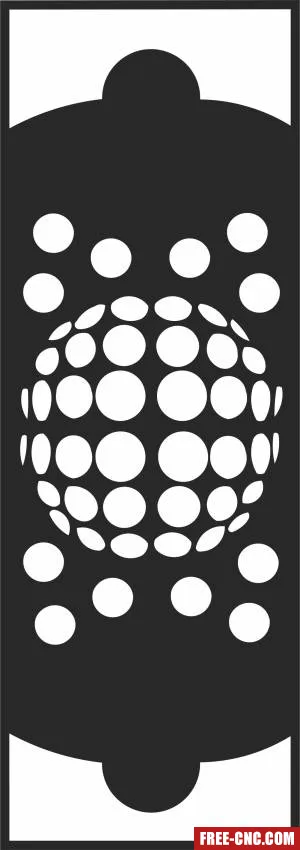 Decorative wall screen pattern - Download free dxf for cnc plasma cutting