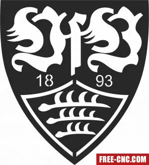 Vfb stuttgart logo football - Download free dxf for cnc plasma cutting