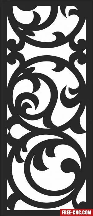 Pattern decorative pattern decorative pattern screen wall - Download free dxf for cnc plasma cutting