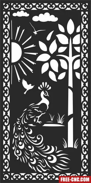 Screen decorative pattern wall - Free dxf files ready to cut