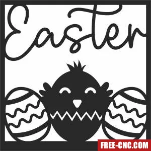 Easter eggs cliparts - Free dxf files ready to cut