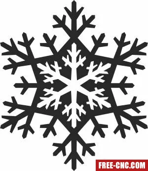 Christmas snowflake decoration - Download free dxf for cnc plasma cutting