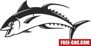 Saltwater tuna fish - Download free dxf for cnc plasma cutting