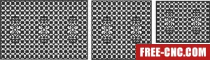 Door pattern screen - Free dxf for laser cutting and plasma