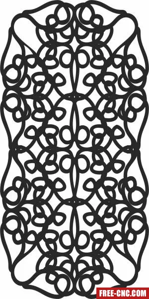 Pattern screen decorative wall door screen pattern - Download free dxf for cnc plasma cutting