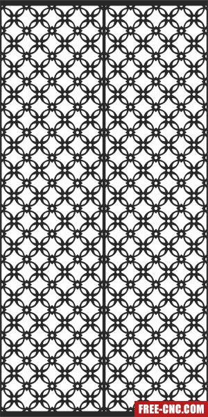 Door decorative pattern wall door wall decorative - Free dxf download
