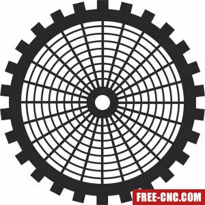 Mandala pattern decorative pattern - Free dxf for laser cutting and plasma