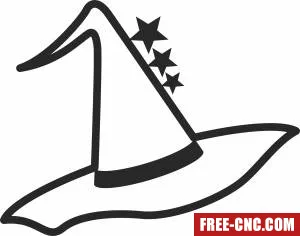 Halloween hat clipart - Download free dxf for cnc plasma cutting