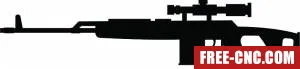 Rifle sniper - free dxf download