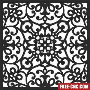 Pattern screen wall - Download free dxf for cnc plasma cutting