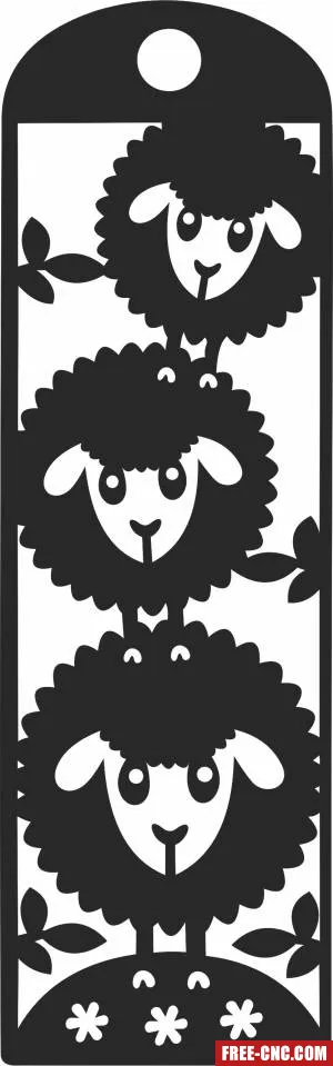 Sheep ornaments cliparts - Download free dxf for cnc plasma cutting