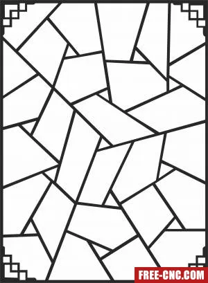 Wall pattern door screen door decorative door - Free dxf download