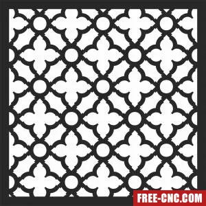 Decorative screen wall pattern decorative - Download free dxf for cnc plasma cutting