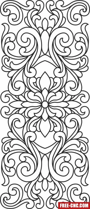 Screen wall pattern screen - Free dxf download