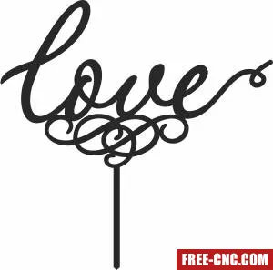 Love stake - Download free dxf for cnc plasma cutting