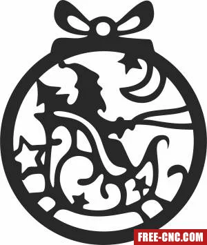 Christmas decor santa ornaments - Free dxf files ready to cut