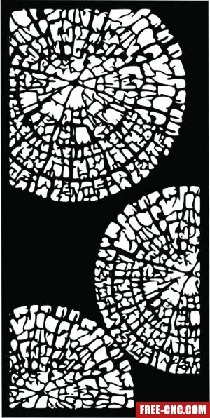 Decorative panel wall separator door pattern - free dxf download