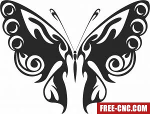 Butterfly art decor - Free dxf download