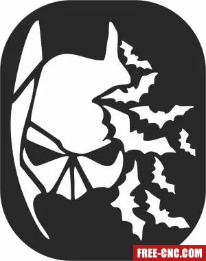 Batman clipart - Free dxf files ready to cut