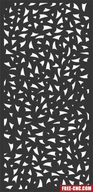 Decorative panels for doors wall screen pattern - free dxf download