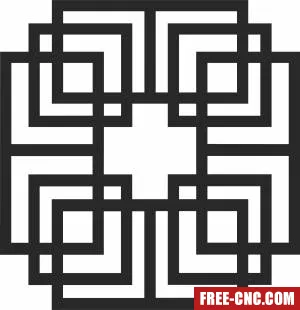 Door wall pattern wall decorative screen wall - Download free dxf for cnc plasma cutting