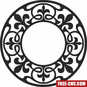 Pattern mandala wall arts - Free dxf download