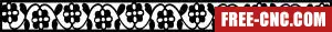 Decorative door wall - Free dxf download