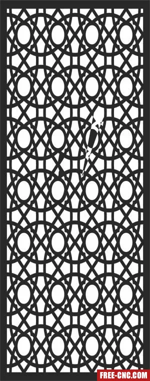 Door pattern decorative door screen wall decorative - Free dxf for laser cutting and plasma