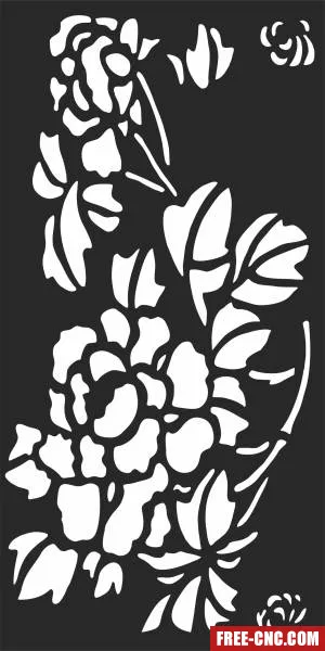 Door screen door wall pattern - Free dxf for laser cutting and plasma